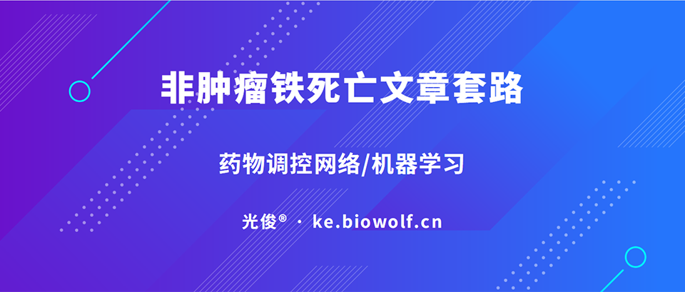 非肿瘤铁死亡文章套路视频(药物调控网络/机器学习)